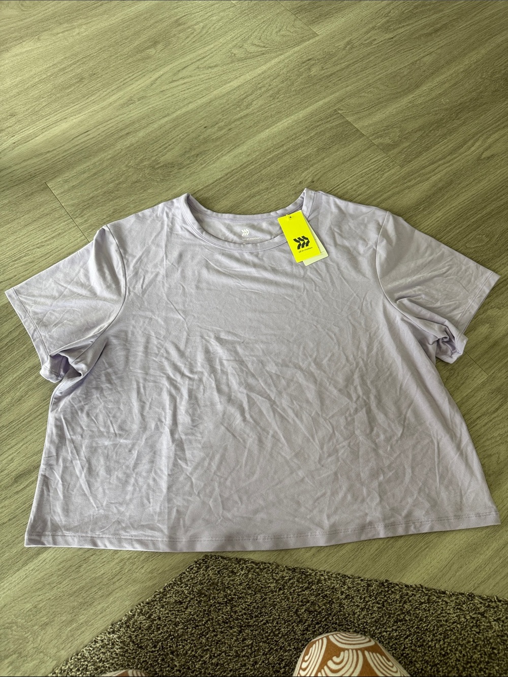 all in motion Light Lavender Short Sleeve Crewneck Tee